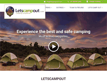 Tablet Screenshot of letscampout.com